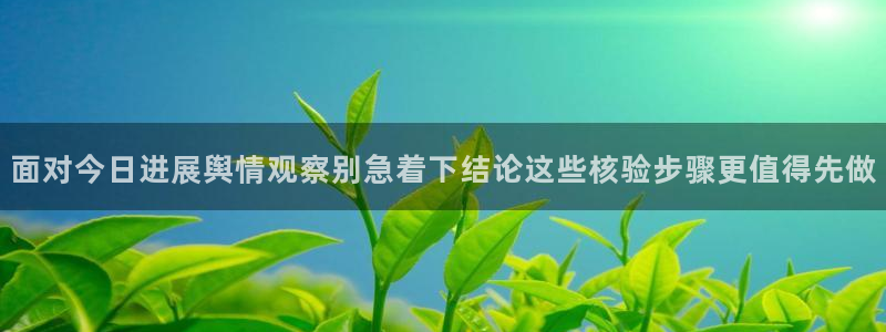 网络吃瓜热点:面对今日进展舆情观察别急着下结论这些核验步骤更值得先做